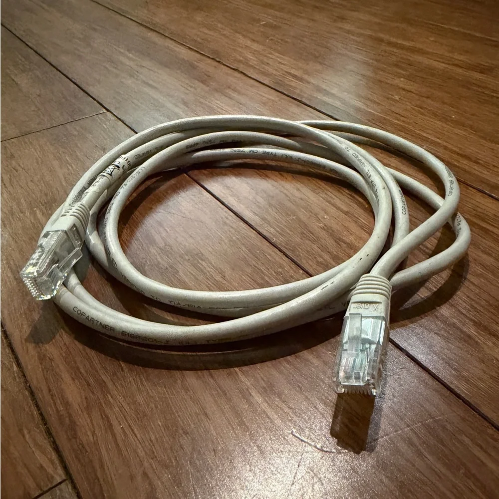 6 Assorted CAT5e Ethernet Cables - 5ft, 6ft, 10ft, 15ft, 50ft